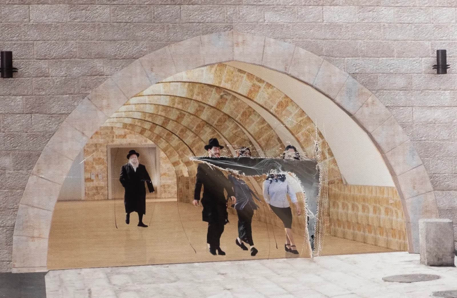 A work documenting the erasure of women's figures from the public space in Jerusalem — from the Nashim Lev project