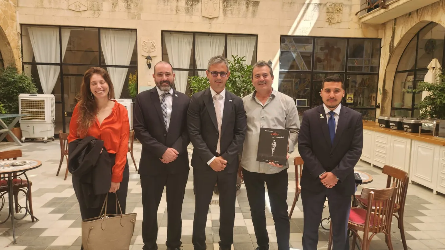 שגריר ארגנטינה בישראל ויו״ר בית הנבחרים הארגנטינאי בתערוכת ״ירושלמים״