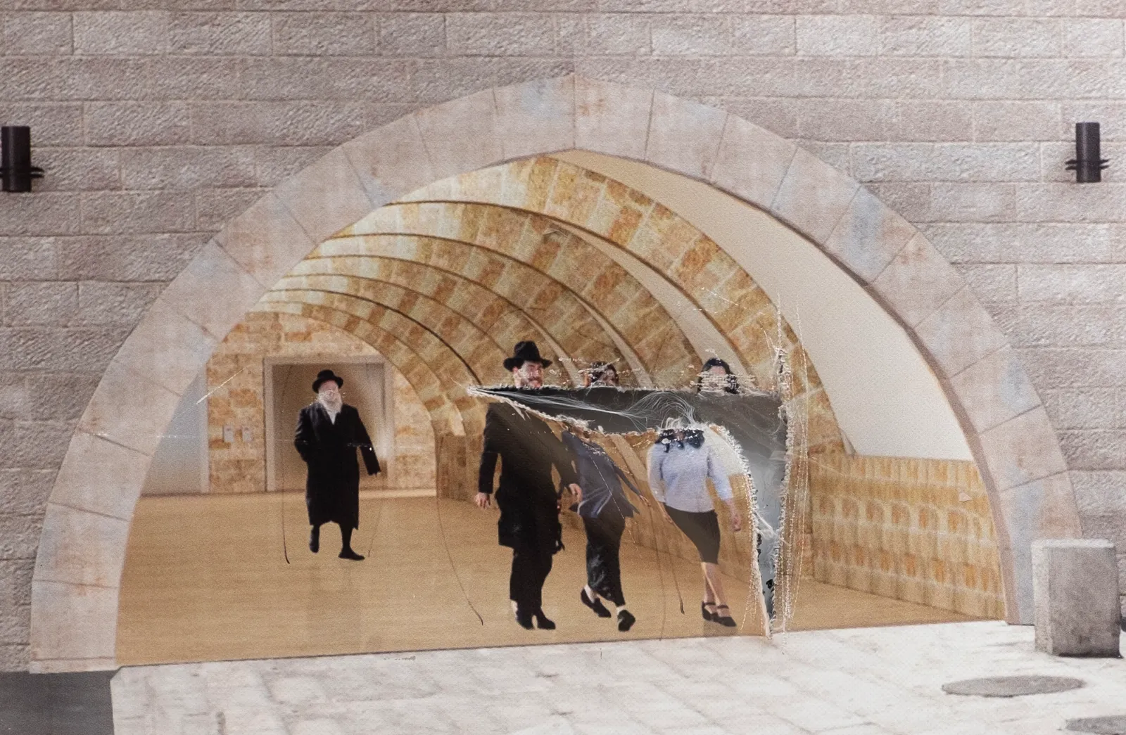A work documenting the erasure of women's figures from the public space in Jerusalem — from the Nashim Lev project