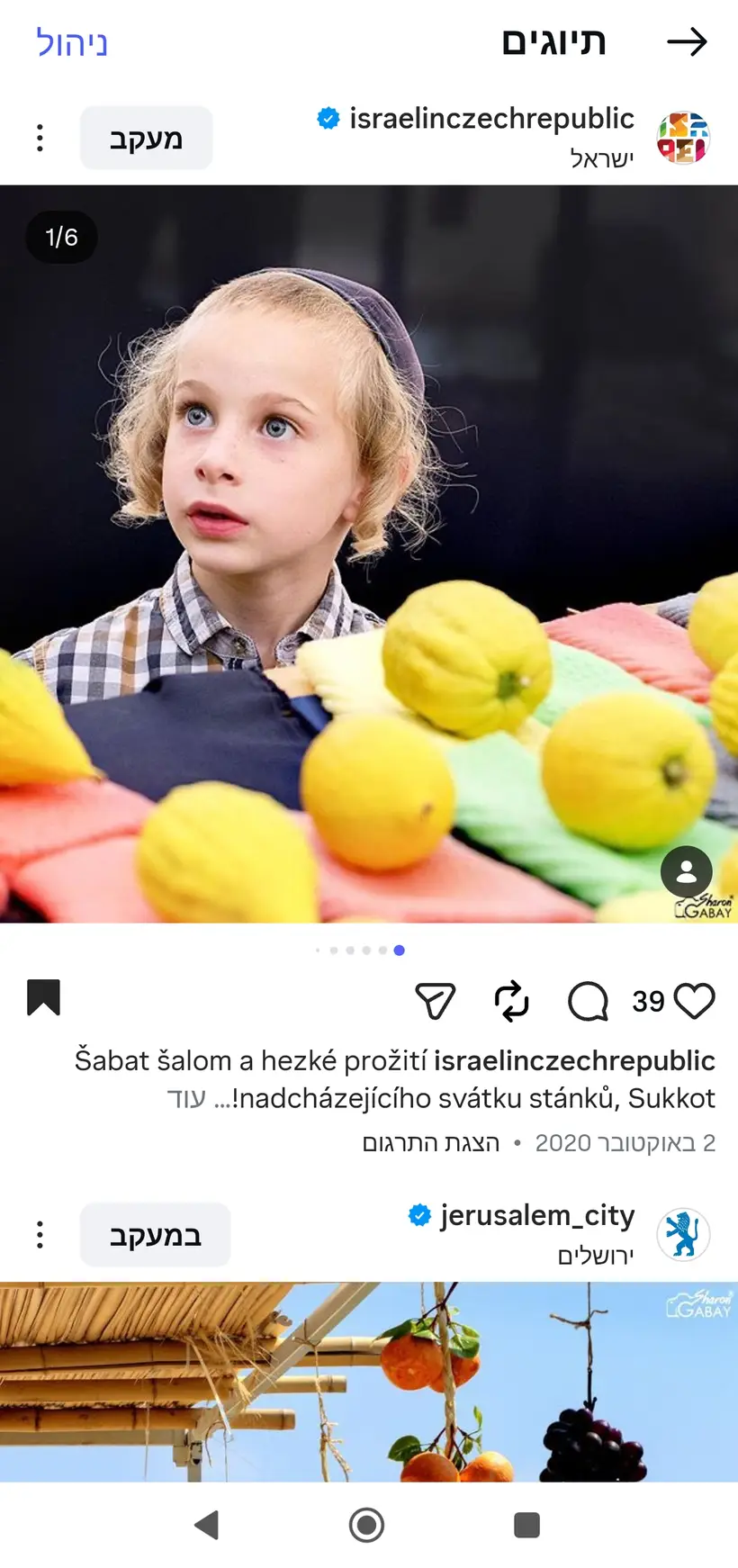 צילום של שרון גבאי בפרסום רשמי של שגרירות ישראל בצ'כיה (@israelinczechrepublic)