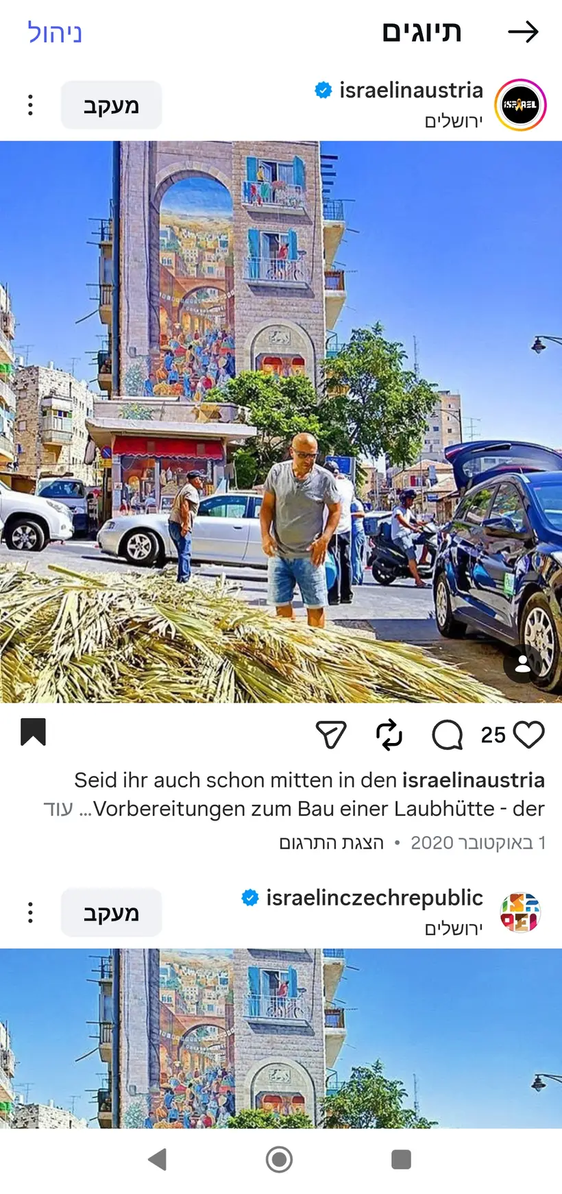 צילום של שרון גבאי בפרסום רשמי של שגרירות ישראל באוסטריה (@israelinaustria)